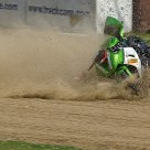 Rider down and in the dust